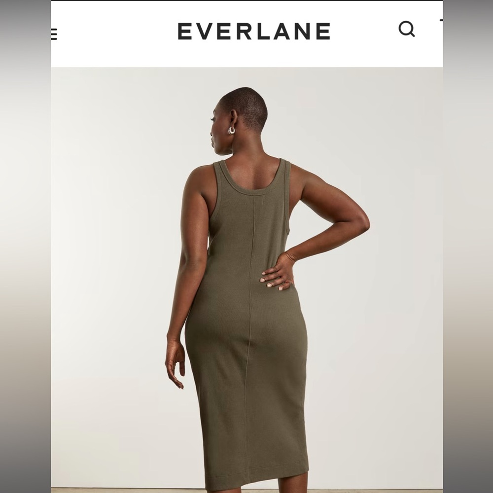 Everlane Ribbed Tank midi dress
